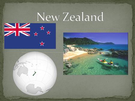New Zealand is an island country in the southwestern Pacific Ocean. The island is divided to the North, South and numeros smaller islands. New Zealand.