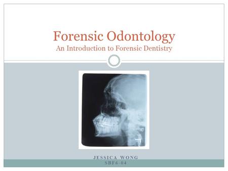 Forensic Odontology An Introduction to Forensic Dentistry