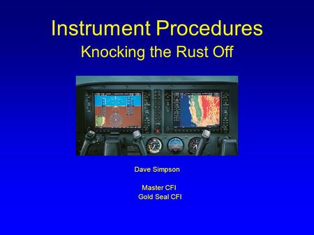 Instrument Procedures