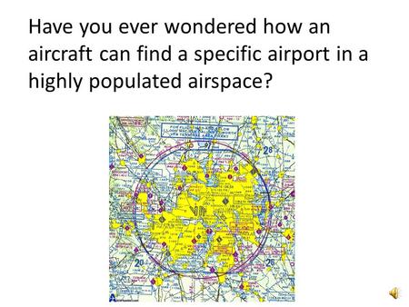 Have you ever wondered how an aircraft can find a specific airport in a highly populated airspace?