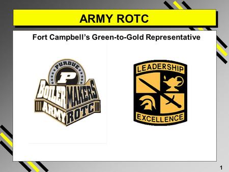 Fort Campbell’s Green-to-Gold Representative
