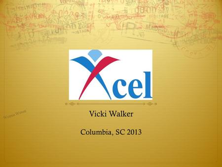 Vicki Walker Columbia, SC 2013
