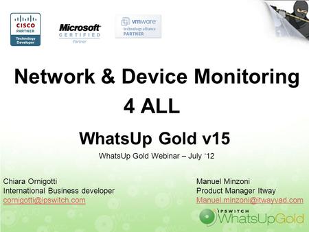 Network & Device Monitoring 4 ALL WhatsUp Gold v15
