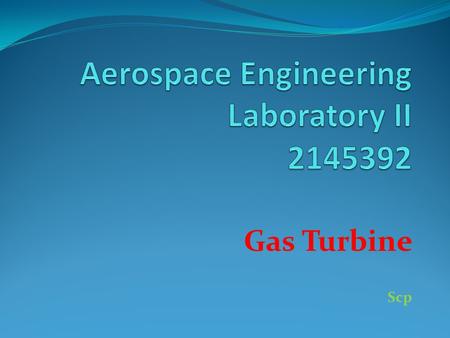 Aerospace Engineering Laboratory II