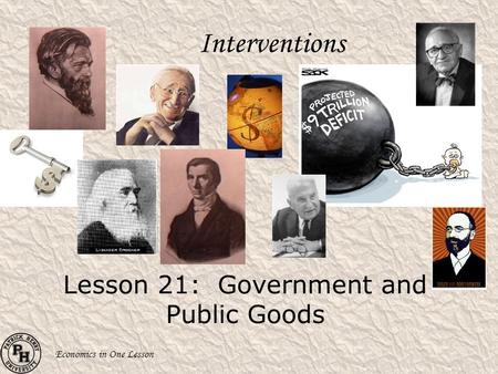 Lesson 21: Government and Public Goods