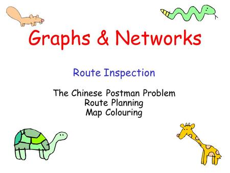 The Chinese Postman Problem Route Planning Map Colouring
