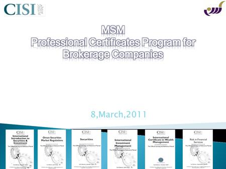 8,March,2011. CISI Program Qualification Navigator Exam Specification Payment procedures.