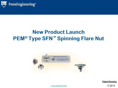 PEM® Type SFN™ Spinning Flare Nut