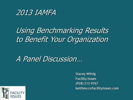 Using Benchmarking Results to Benefit Your Organization