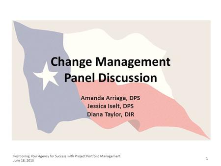 Change Management Panel Discussion