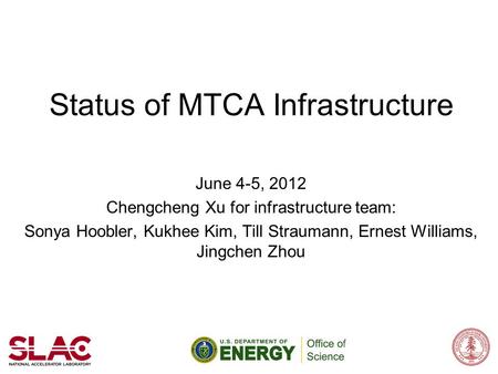 Status of MTCA Infrastructure