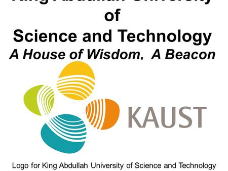 Logo for King Abdullah University of Science and Technology