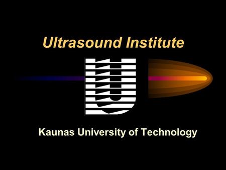 Ultrasound Institute Kaunas University of Technology.