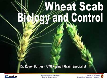 Borges, © 2002-2005 University of Wisconsin – Agronomy This presentation is available at