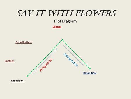 Say it with Flowers Plot Diagram