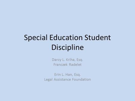 Special Education Discipline Flow Chart