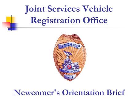 Joint Services Vehicle Registration Office