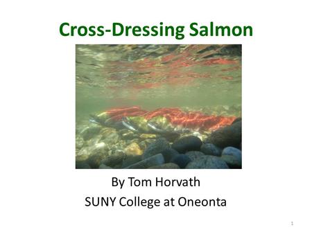 Cross-Dressing Salmon