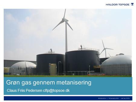 Grøn gas gennem metanisering