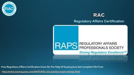 RAC Regulatory Affairs Certification