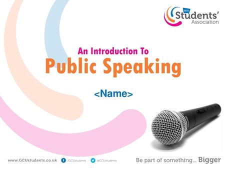 An Introduction To Public Speaking