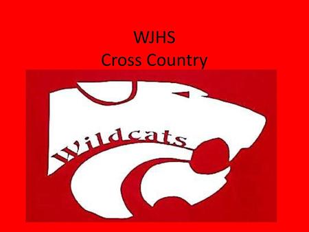 WJHS Cross Country.