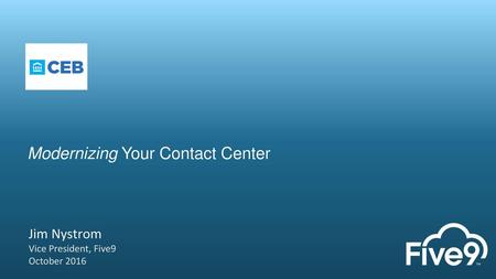 Modernizing Your Contact Center