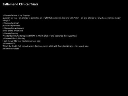 Zyflamend Clinical Trials