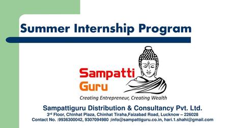 Sampattiguru Distribution & Consultancy Pvt. Ltd.