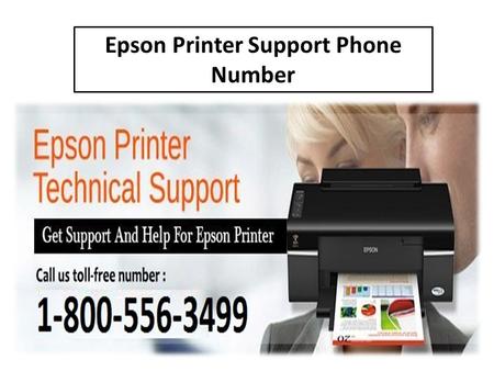 Epson Printer Customer Support Service 1-800-556-3499 Number