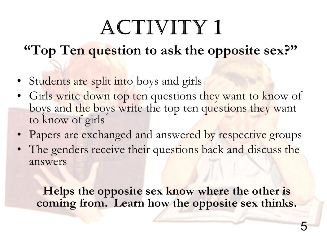 Questions For The Opposite Sex 68