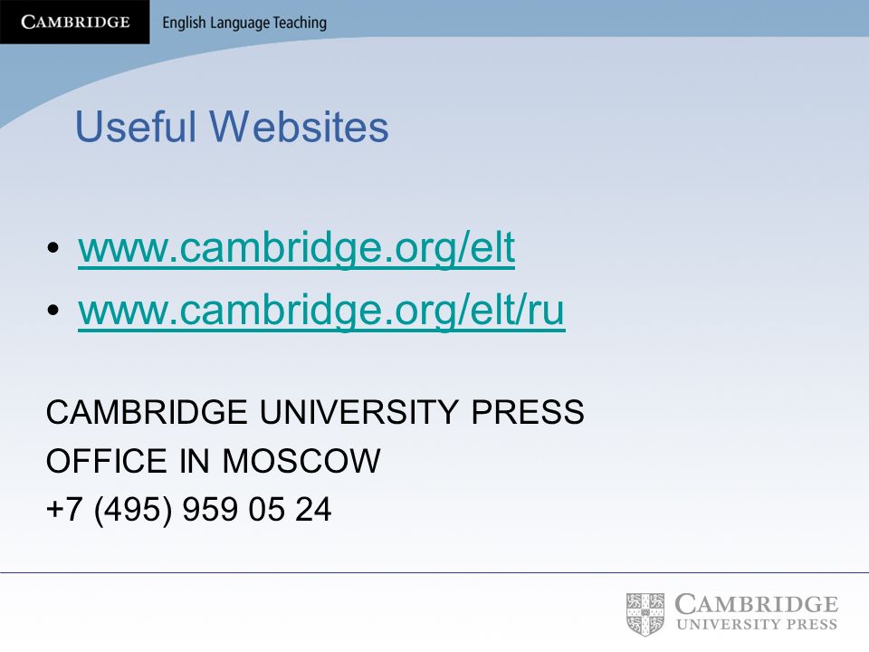 Objective First - Assets - Cambridge University Press