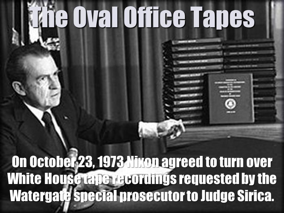 Image result for president nixon agrees to turn over white house tapes