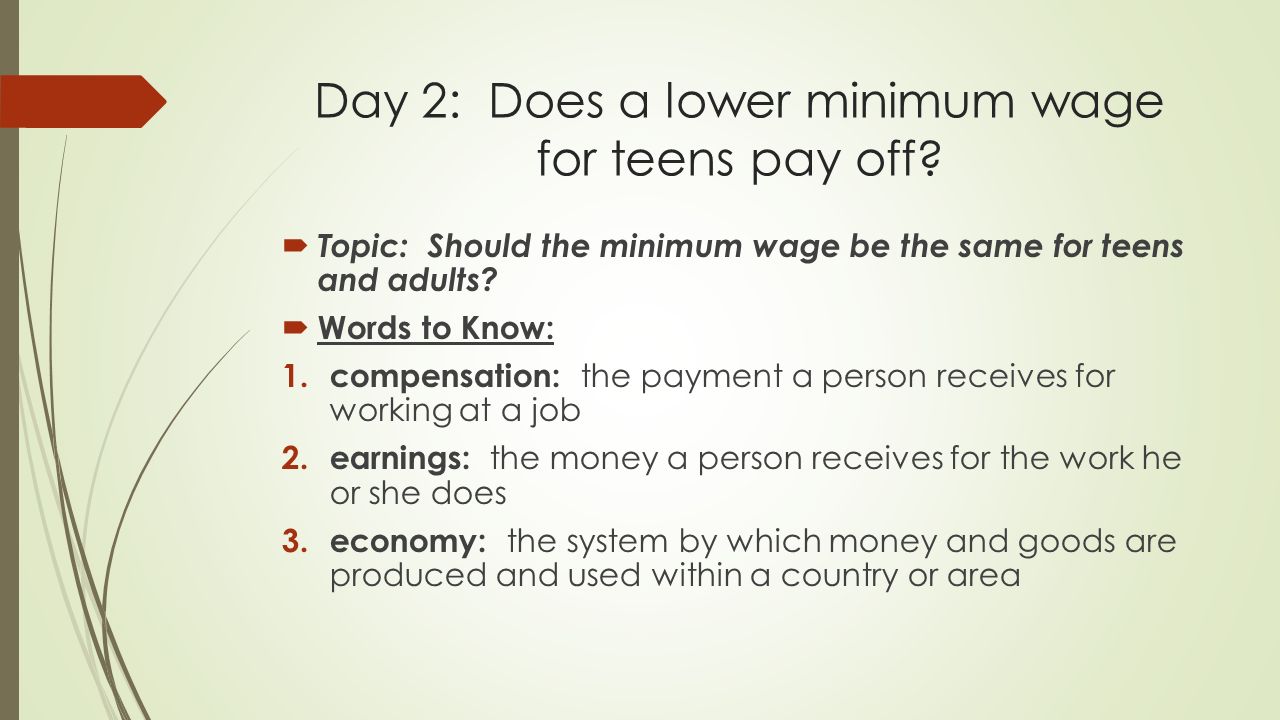 Minimum Wage Jobs And Teens 102
