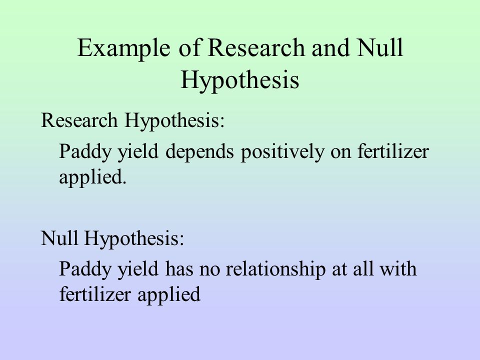hypothesis of a research paper