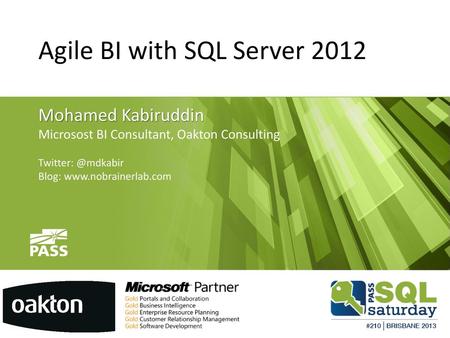 Agile BI with SQL Server 2012
