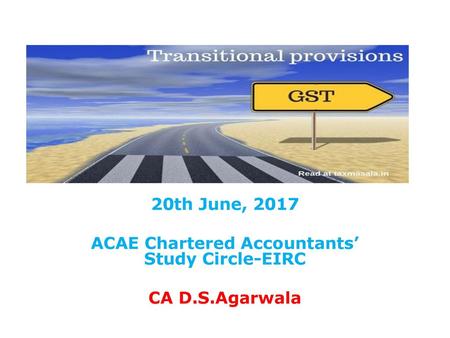 ACAE Chartered Accountants’ Study Circle-EIRC