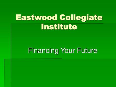 Eastwood Collegiate Institute