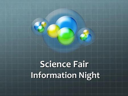 Science Fair Information Night