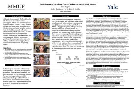 The Influence of Locational Context on Perceptions of Black Women