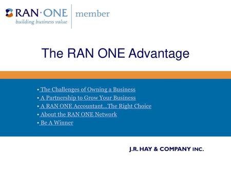 The RAN ONE Advantage The Challenges of Owning a Business
