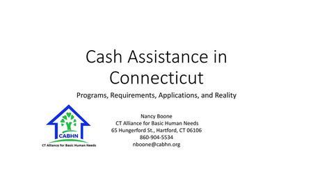 Cash Assistance in Connecticut