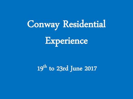 Conway Residential Experience