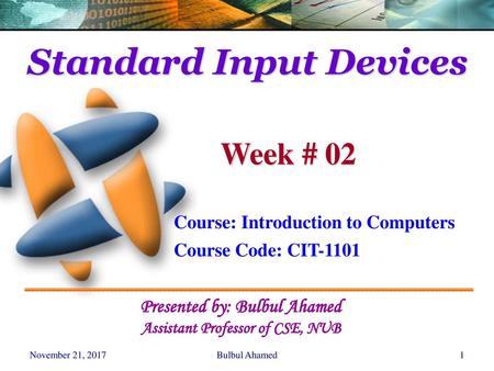 Standard Input Devices
