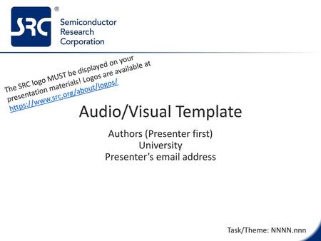 Audio/Visual Template