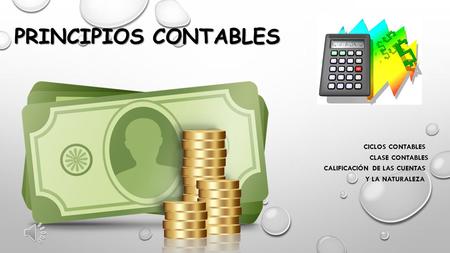 PRINCIPIOS CONTABLES CICLOS CONTABLES CLASE CONTABLES CALIFICACIÓN DE LAS CUENTAS Y LA NATURALEZA.