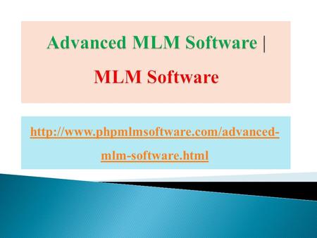 Advanced MLM Software | MLM Software