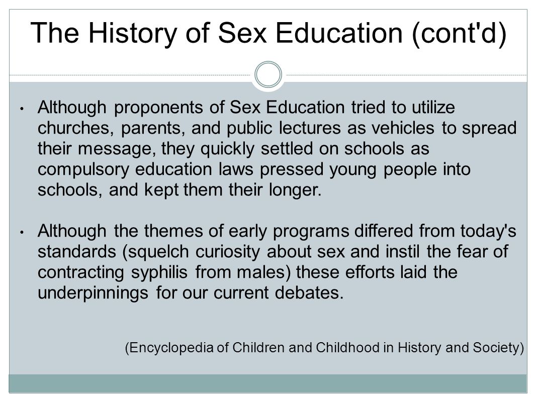 The History Of Sex Education 85
