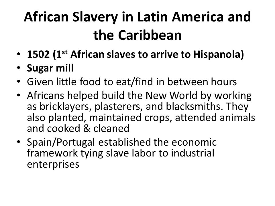 African Slavery In Latin America And The Caribbean 25
