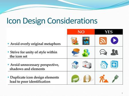 Icon Design Considerations